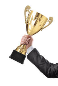 trading psychology business trophy